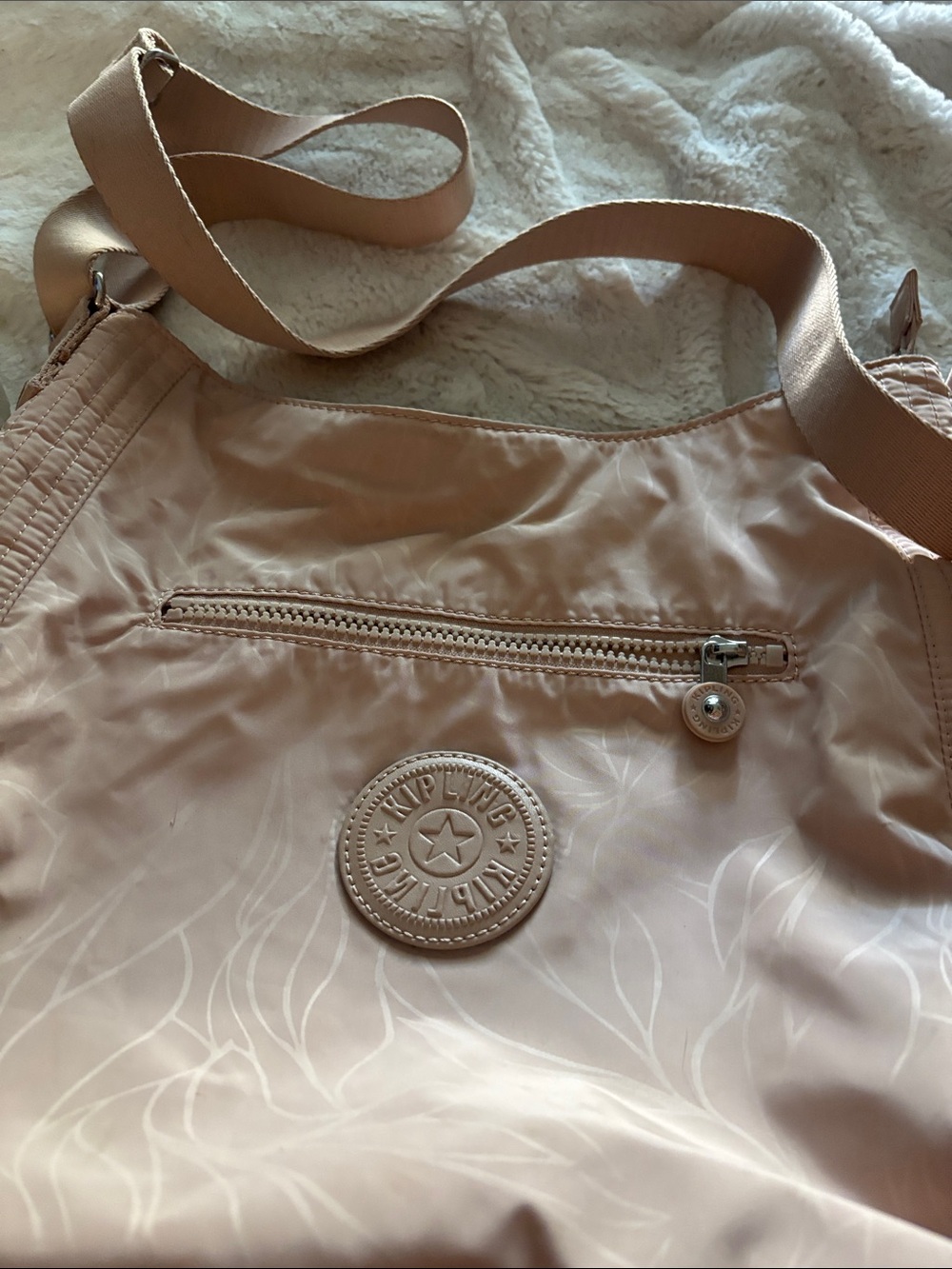 Kipling  purse ,light fade pink